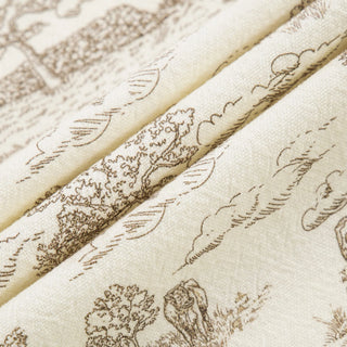 Country Toile Tea Towel