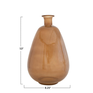 Brown Glass Vase