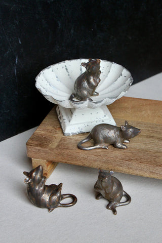 Stoneware Rat, Reactive Metallic Glaze, 4 Styles (Each Will Vary)