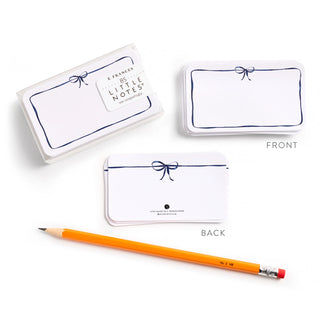 Navy Bow Little Notes