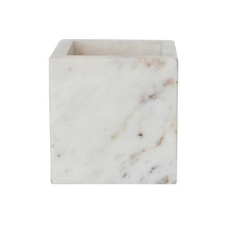 Marble Container, White