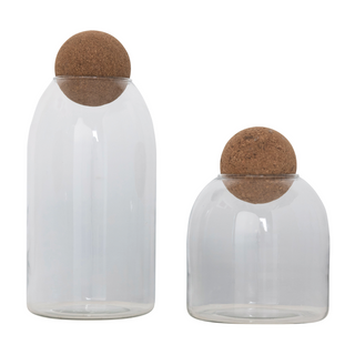 Glass Jar with Cork Lid (2 sizes)