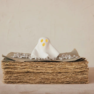 Stoneware Bisque Ghost With Led Light