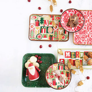 Painted Canvas Santa