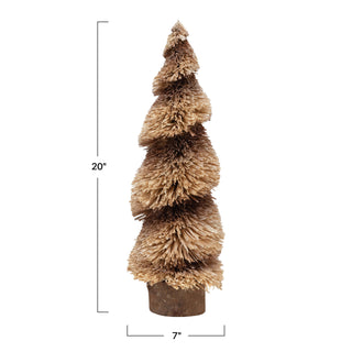 Glitter Raffia Tree Small