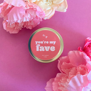 You're My Fav 4oz Candle Tin