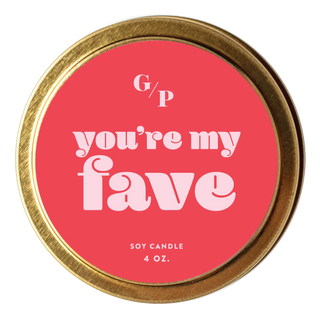 You're My Fav 4oz Candle Tin