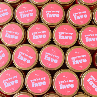 You're My Fav 4oz Candle Tin