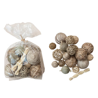 Dried Natural Organic Mixed Orbs in Bag (Contains Approx. 20 Pieces) (Each One Will Vary)