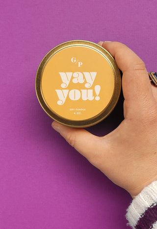 Yay You! 4 oz. Just Because Candle Tin