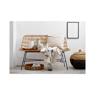 Embossed Stoneware Vase