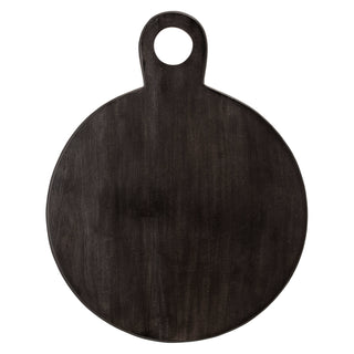 Round Black Serving Board