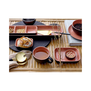 Round Black Serving Board