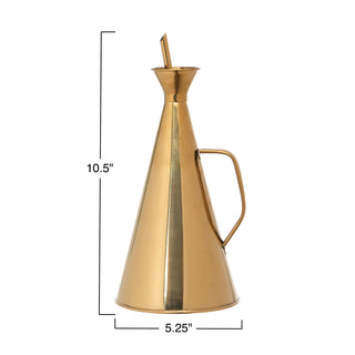 Gold Oil Cruet