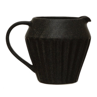 Black Stoneware Pitcher