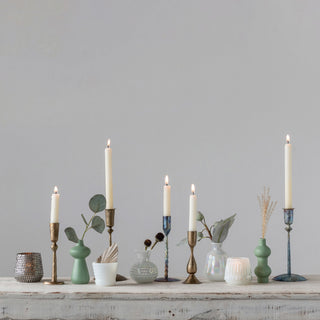 Hammered Brass Taper Holder