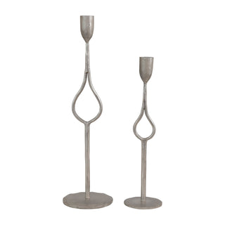 Antique Silver Taper Holder