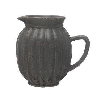 Black Fluted Pitcher