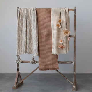 Woven Throw with Tassles