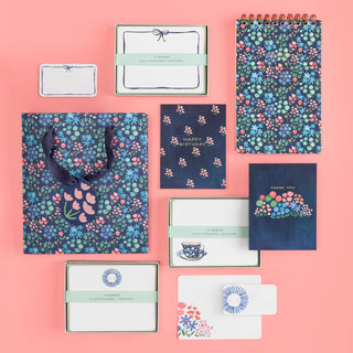 Navy Bow Little Notes