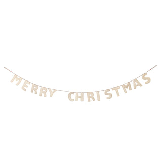 Wool Merry Christmas Garland