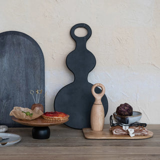 Mango Wood Arched Cheese/Cutting Board, Natural