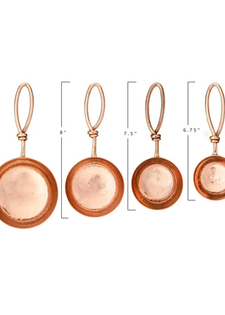 Forged Steel Scoops, Set of 4