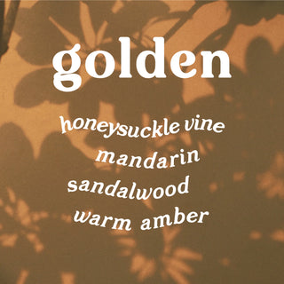 Golden 9 oz. Hue Candle (Amber + Honeysuckle)