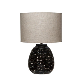 Black Spotted Table Lamp