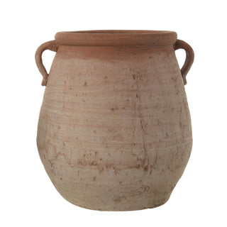 Whitewash Terracotta Urn