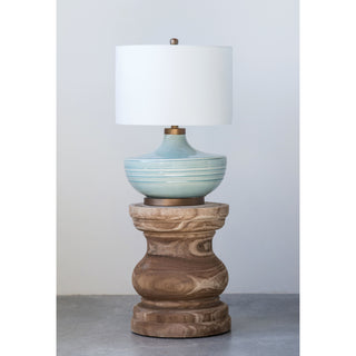 Powder Blue Table Lamp