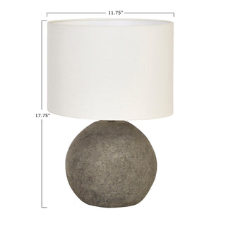 Distressed Terracotta Table Lamp