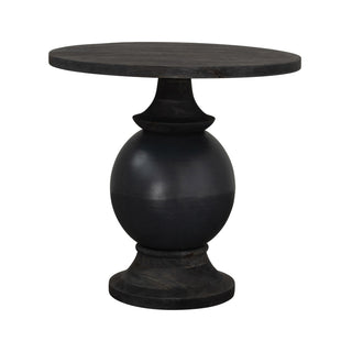 Black Mango Wood and Metal Table