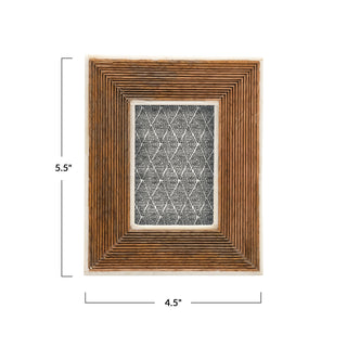 Wood Carved Picture Frame