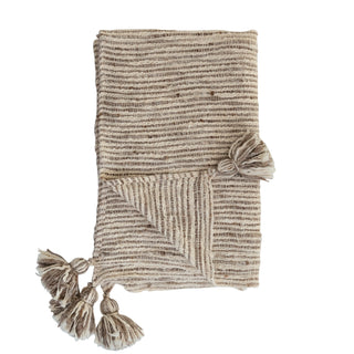 Woven Throw with Tassles