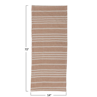 Cotton Striped Table Runner