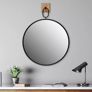 Hanging Round Metal Mirror